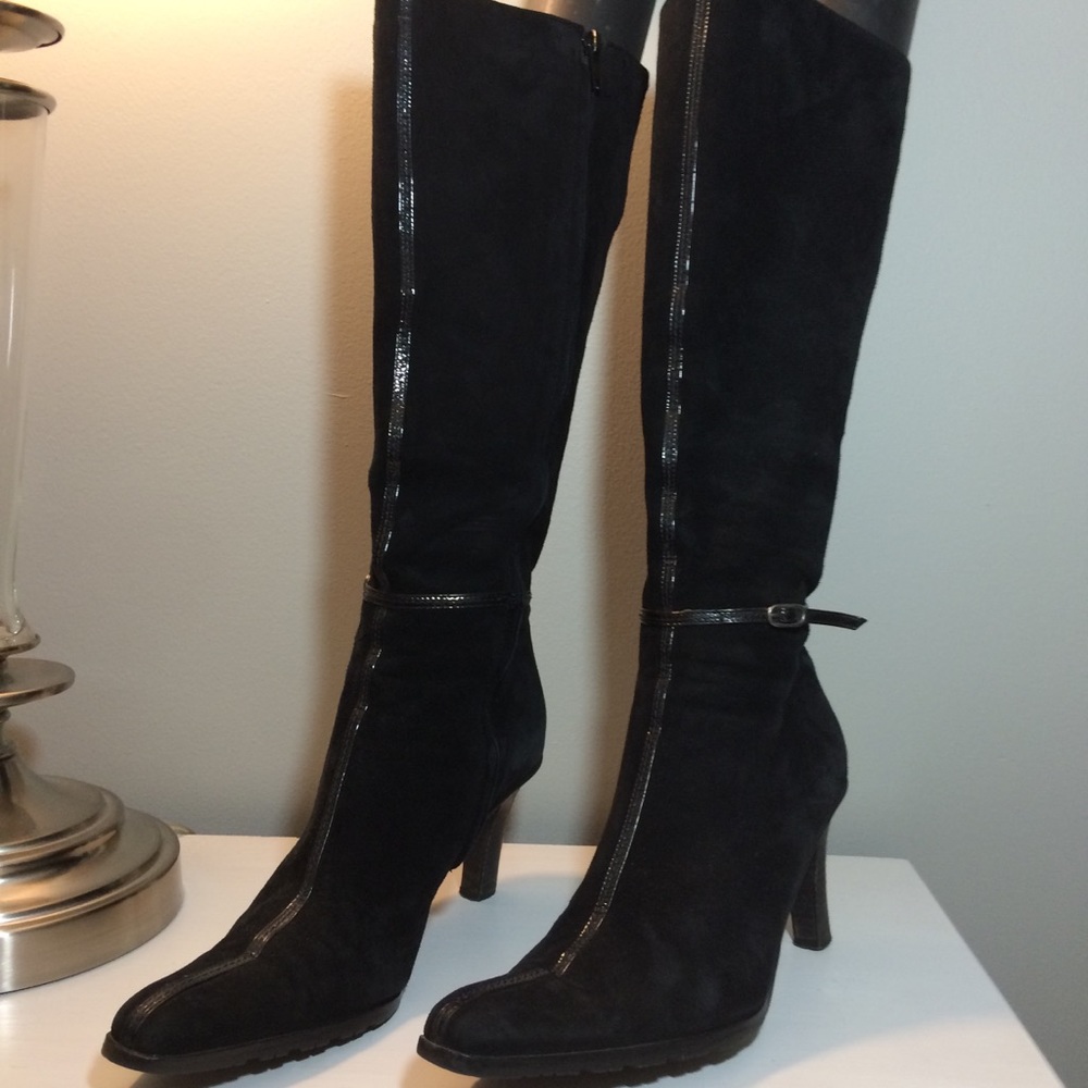 Bellofatto Black Suede Boots